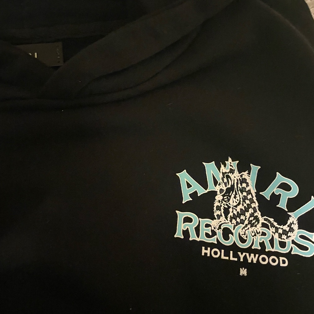 AMIRI Black Sweatshirt with Tiffany logo